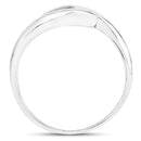 0.54 Carat Genuine Amethyst .925 Sterling Silver Ring-2