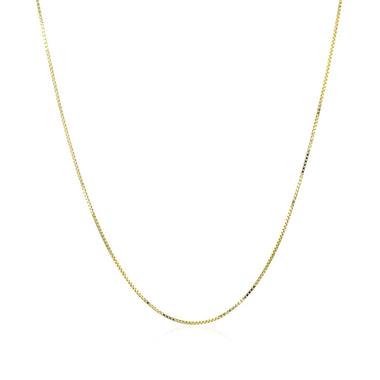 10k Yellow Gold Classic Box Chain (0.60 mm) - 0