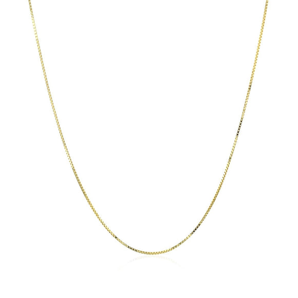 10k Yellow Gold Classic Box Chain (0.60 mm)