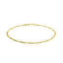 14k Yellow Gold Figaro Anklet 1.5mm-2