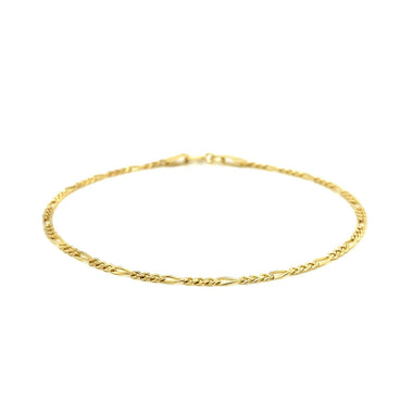 14k Yellow Gold Figaro Bracelet 1.5mm - 0