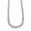 IGI Certified 14K Yellow Gold 14 3/4 cttw Pave Set Round-Cut Diamond Riviera Necklace (F-G Color, S2-I1 Clarity)-10