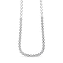IGI Certified 14K White Gold 8.0 Cttw Pave Set Round-Cut Diamond Cluster Graduating Riviera Statement Necklace (H-I Color, I1 Clarity)-9