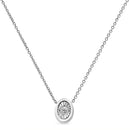 10K White Gold 1/10 Cttw Miracle Set Round-Cut Diamond Square Shape 18" Pendant Necklace (H-I Color, SI2-I1 Clarity)-7