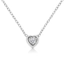 10K White Gold 1/10 Cttw Miracle Set Round-Cut Diamond Square Shape 18" Pendant Necklace (H-I Color, SI2-I1 Clarity)-4