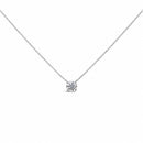 14K White Gold 1.00 Cttw Lab Grown Diamond Solitaire Pendant-1