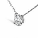 14K White Gold 1.00 Cttw Lab Grown Diamond Solitaire Pendant-3