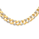 14K Yellow Gold Plated .925 Sterling Silver 1.0 Cttw Diamond Cuban Link Necklace (I-J Color, I3 Clarity) - 18" Inches-2