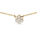 14K Yellow Gold 2.00 Cttw Diamond  Cluster 18" Station Necklace (I-J Color, I1-I2 Clarity)-7