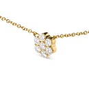 14K Yellow Gold 2.00 Cttw Diamond  Cluster 18" Station Necklace (I-J Color, I1-I2 Clarity)-8