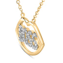14K Yellow Gold Plated Silver 1/4 Cttw Diamond "Boss" Pendant Necklace - 18 Inch-3