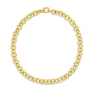 14k Yellow Gold Round Link Chain Necklace-2
