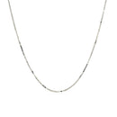 14k White Gold Adjustable Box Chain 0.7mm-2