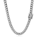 5.5mm 14k White Gold Miami Cuban Semi Solid Chain-3