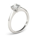14k White Gold Double Prong Set Solitaire Diamond Engagement Ring (1 cttw)-3