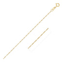 14k Yellow Gold Singapore Chain 0.6mm-1