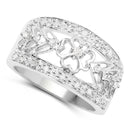 0.31 Carat Genuine White Diamond .925 Sterling Silver Ring-2