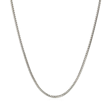 14k White Gold Franco Chain 1.2mm - 0
