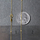 Bead Links Pendant Chain in 14k Yellow Gold (1.5mm)-5