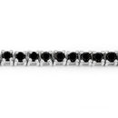 2.19 Carat Genuine Black Diamond .925 Sterling Silver Bracelet-2