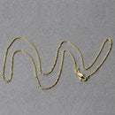 14k Yellow Gold Diamond Cut Cable Link Chain 1.1mm-5