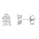 10K White Gold Diamond Stud Earrings (3/4 cttw, H-I Color, SI2-I1 Clarity)-2
