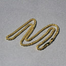 14k Yellow Gold 2.8mm Light Weight Wheat Chain-3