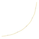 14k Yellow Gold Necklace with White Pearls-1