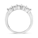 14K White Gold 1/2 Cttw Round-Cut 5-Stone Diamond Ring (H-I Color, SI1-SI2 Clarity) Size 7-3