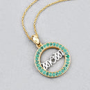 0.54 Carat Genuine Emerald .925 Sterling Silver Pendant-4