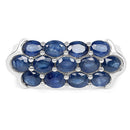 2.60 Carat Genuine Blue Sapphire .925 Sterling Silver Ring-3