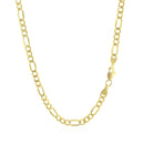 2.8mm 10k Yellow Gold Lite Figaro Chain-2