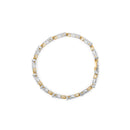 10K Yellow and White Gold 2.00 Cttw Diamond "S" Link 7" Bracelet (H-I Color, I2-I3 Clarity)-3
