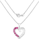 0.91 Carat Genuine Ruby .925 Sterling Silver Pendant-2