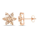 1.98 Carat Genuine Morganite 10K Rose Gold Earrings-2