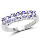 1.19 Carat Genuine Tanzanite .925 Sterling Silver Ring-1
