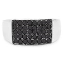 0.43 Carat Genuine Black Diamond .925 Sterling Silver Ring-3