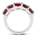 4.00 Carat Genuine Garnet .925 Sterling Silver Ring-2