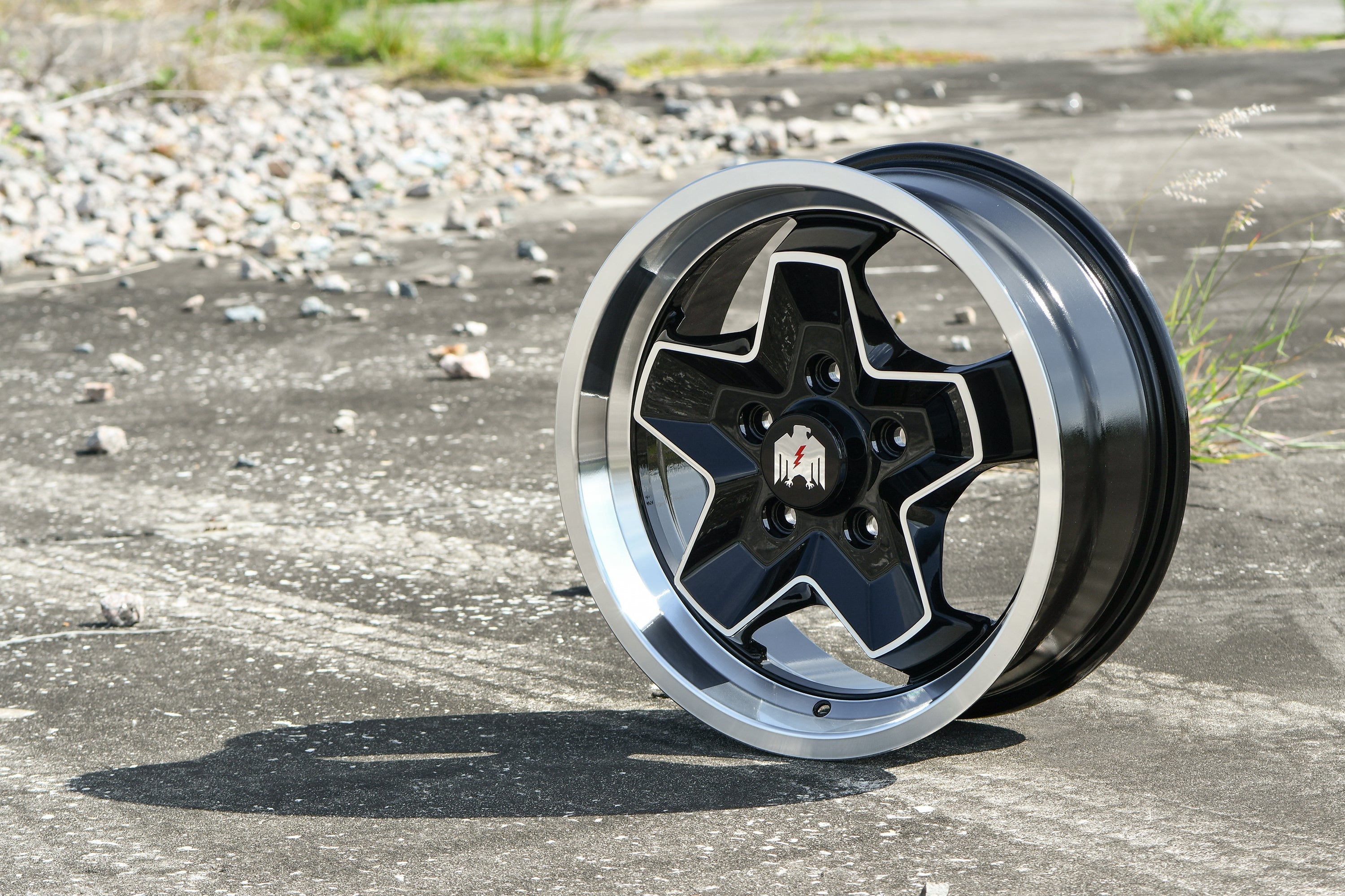 944 COOKIE CUTTER | Gloss Black Machined Face Edge | Antego Tire