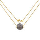 16.79 Carat Genuine Grey Moonstone .925 Sterling Silver Pendant-3