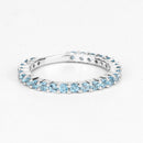 0.94 Carat Genuine Swiss Blue Topaz .925 Sterling Silver Ring-3