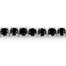 3.15 Carat Genuine Black Diamond .925 Sterling Silver Bracelet-2