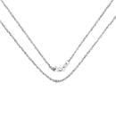 14K White Gold 18inch 1.5mm Lite Rope Chain with Lobster Clasp-1