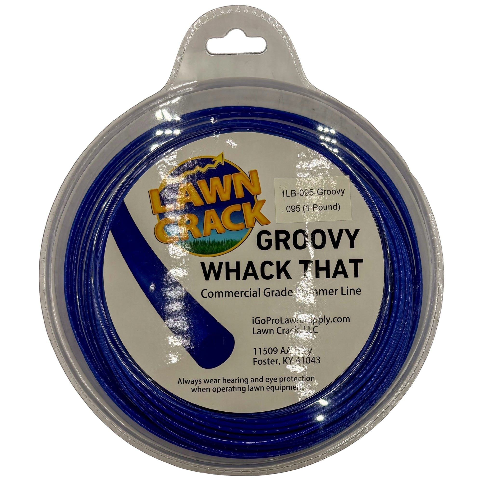 .095 Groovy Trimmer Line 1 Pound Commercial Grade Lawn Crack