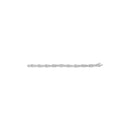 14K White Gold 2-1/2 Cttw Round-Brilliant & Baguette Cut Diamond 7" Alternating Flared Links Tennis Bracelet (H-I Color, SI1-SI2 Clarity)-4