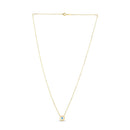 14k Yellow Gold MOP Evil Eye Necklace-1