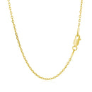 18k Yellow Gold Diamond Cut Cable Link Chain (1.40 mm)-3