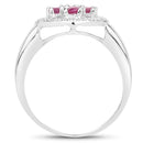 1.54 Carat Genuine Ruby .925 Sterling Silver Ring-2
