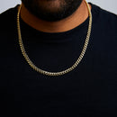 Semi-Solid 14K Yellow Gold 6.1mm Classic Miami Cuban Chain Necklace - 22 Inches-5