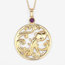 0.24 Carat Genuine Amethyst .925 Sterling Silver Pendant-4